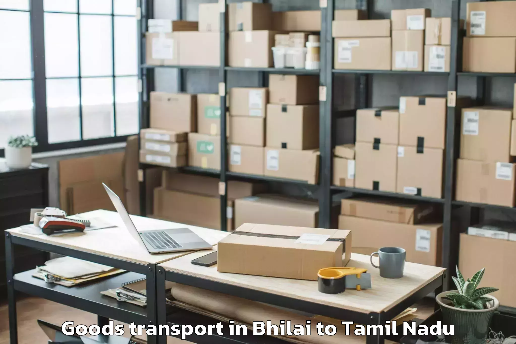 Efficient Bhilai to Gudiyattam Goods Transport